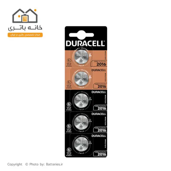 باتری سکه ای دوراسل 2016 5 عددی duracell