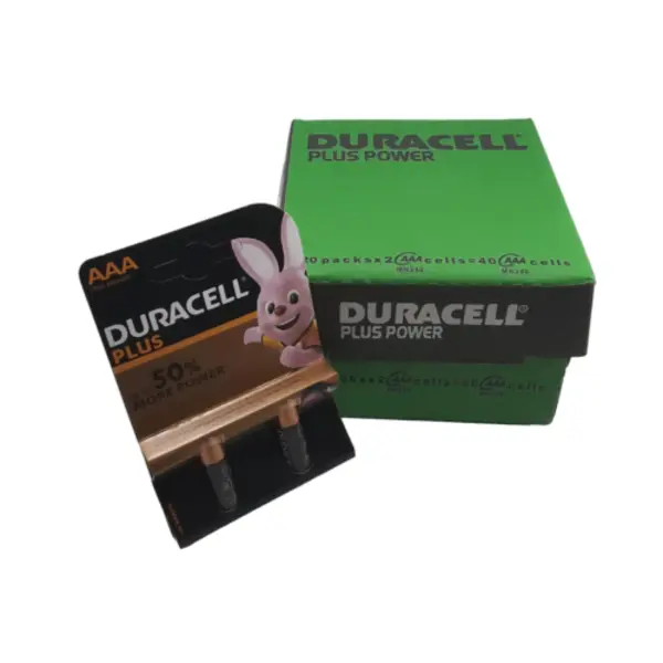 باتری نیم قلمی آلکالاین دوراسل جعبه 20 کارتی 40عددی| AAA DURACELL - 2