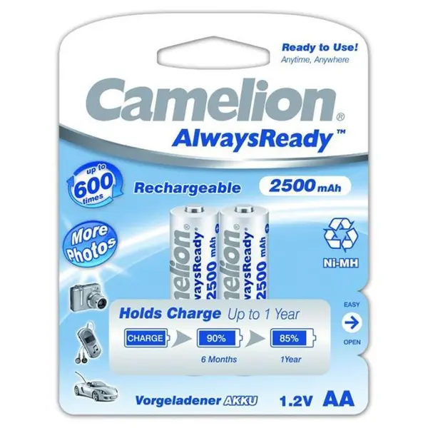 باتری قلمی قابل شارژ کملیون 2300 میلی آمپر مدل Always Ready بسته 2 عددی - 2