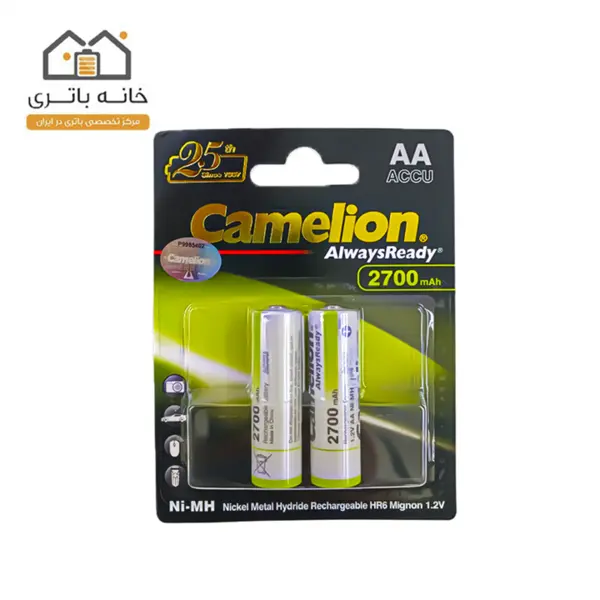 باتری قلمی شارژی 2700 میلی آمپر آلویز ردی کملیون Camelion - 3