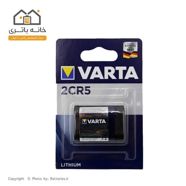 باطری کتابی لیتیومی وارتا مدل 2CR5 - 5