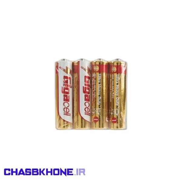 باتری نیم قلمی گیگاسل شیرینگ 4 عددی - 5