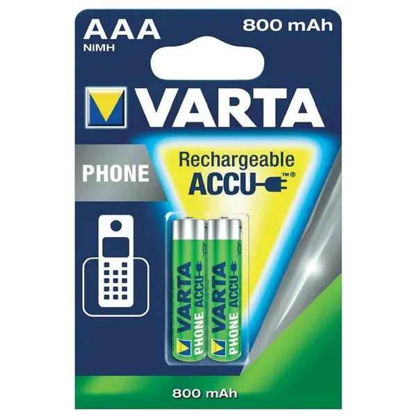 باتری نیم قلمی قابل شارژ وارتا مدل 800mAh بسته 2 عددی - 3