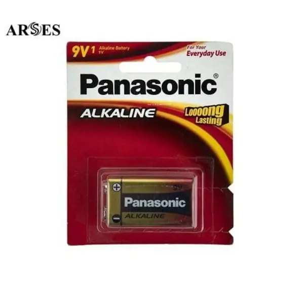 باتری کتابی پاناسونیک آلکالاین 9 ولتی Panasonic Alkaline 9v Battery - 2