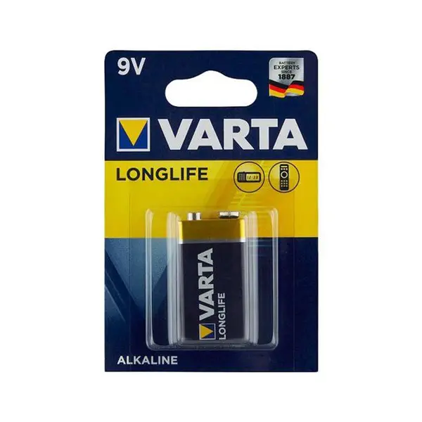 باتری کتابی وارتا مدل 9V_ LONGLIFE - 2
