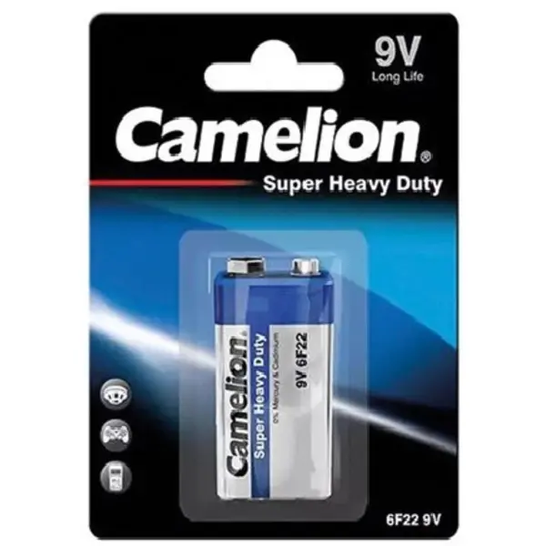 باتری کتابی سایز 9V کملیون مدل Super Heavy Duty
