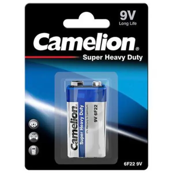 باتری کتابی سایز 9V کملیون مدل Super Heavy Duty - 2