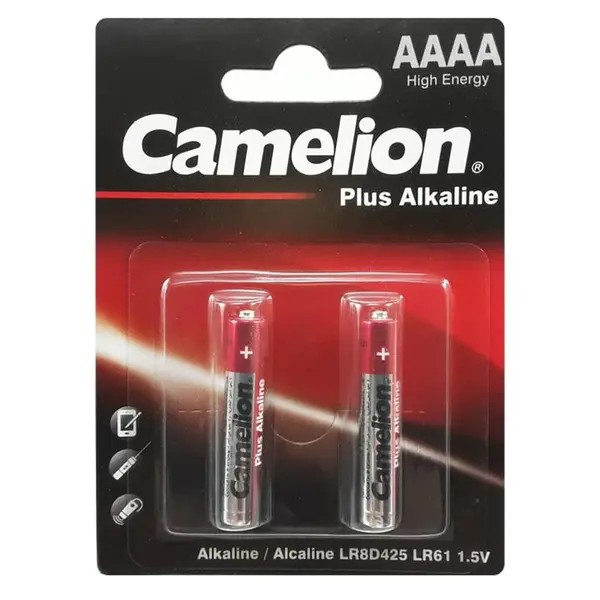 باتری ربع قلم کملیون AAAA پلاس آلکالاین Plus Alkaline کارتی بسته 2 تایی عمده و خرده