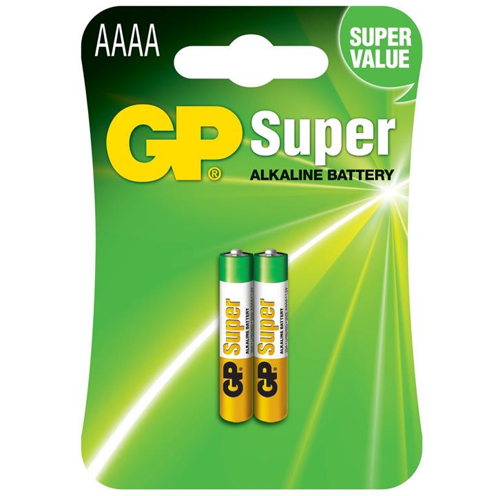 باتری سایز AAAA جی پی مدل Super Alkaline - بسته 2 عددی