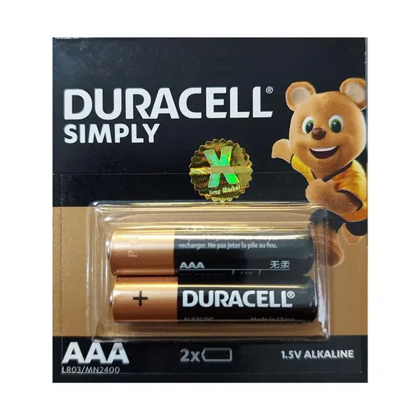 باتری نیم قلمی دوراسل مدل ALKALINE SIMPLY 1.5V - 2