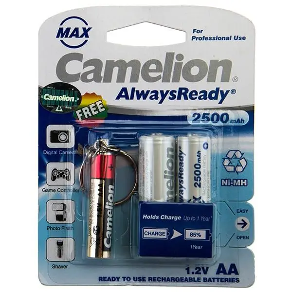 باتری قلمی قابل شارژ Always Ready Max-2500mAh به همراه چراغ قوه - 4