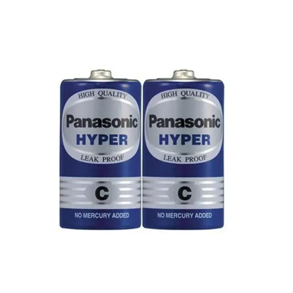 باتری سایز متوسط C پاناسونیک مدل HYPER شرینک 2 عددی - 2