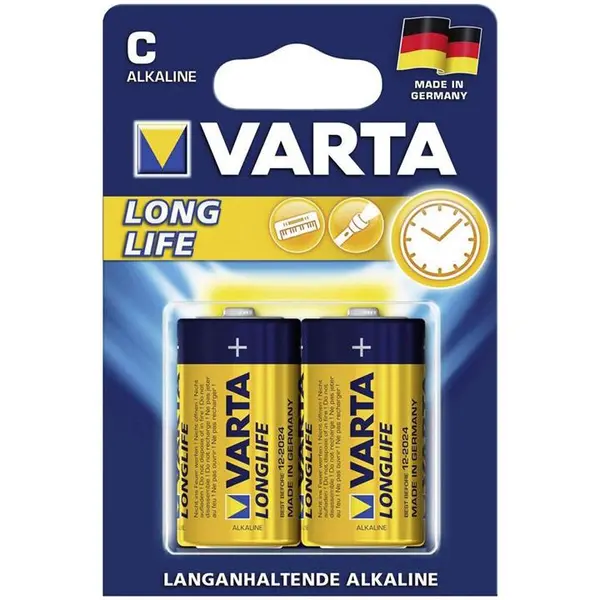 باتری C وارتا مدل LongLife Alkaline LR14 بسته 2 عددی - 3