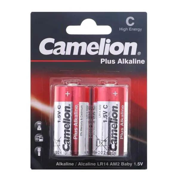 باتری C کملیون مدل Plus Alkaline بسته 2 عددی - 2