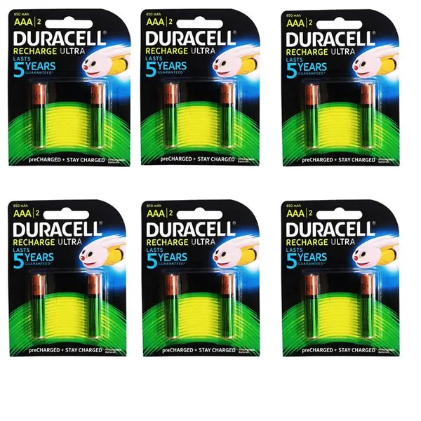 باتری نیم قلمی قابل شارژ دوراسل مدل D-089 بسته 12 عددی - 2