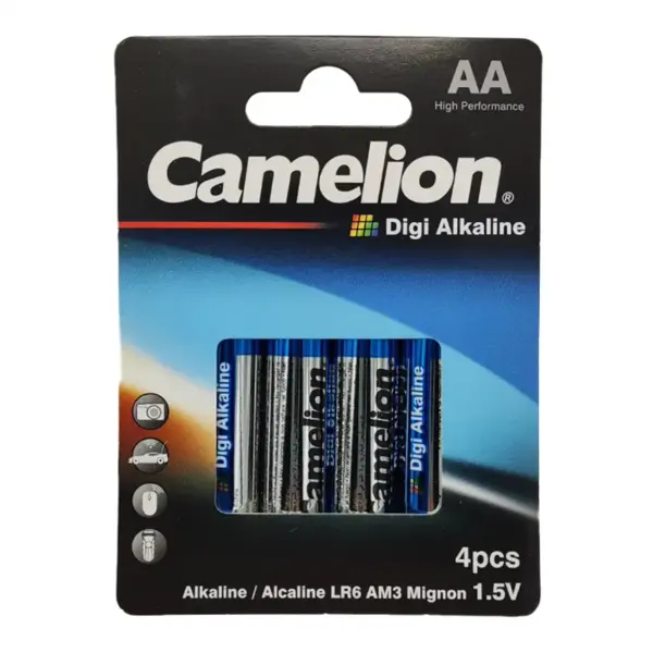 باتری قلمی کملیون مدل Digi Alkaline پک جدید بسته 4 عددی - 2