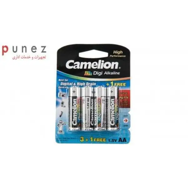 باتری نیم قلمی کملیون مدل Digi Alkaline بسته 4 عددی - 5