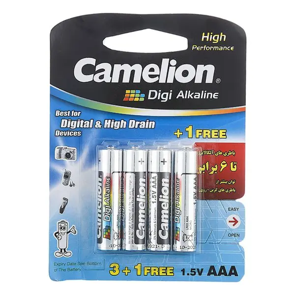 باتری نیم قلمی کملیون مدل Digi Alkaline - بسته 2 عددی - 2