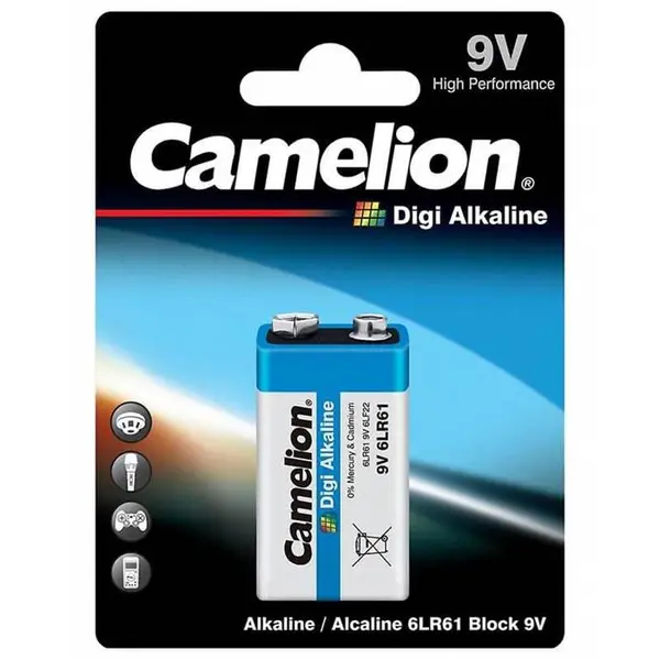 باتری کتابی کملیون مدل Digi Alkaline 6LR61
