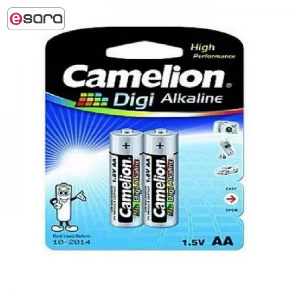 باتری نیم قلمی کملیون مدل Digi Alkaline - بسته 2 عددی - 5