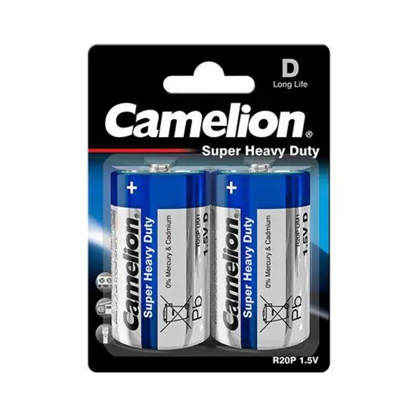 باتری بزرگ D کملیون مدل Super Heavy Duty بسته 2 عددی - 4