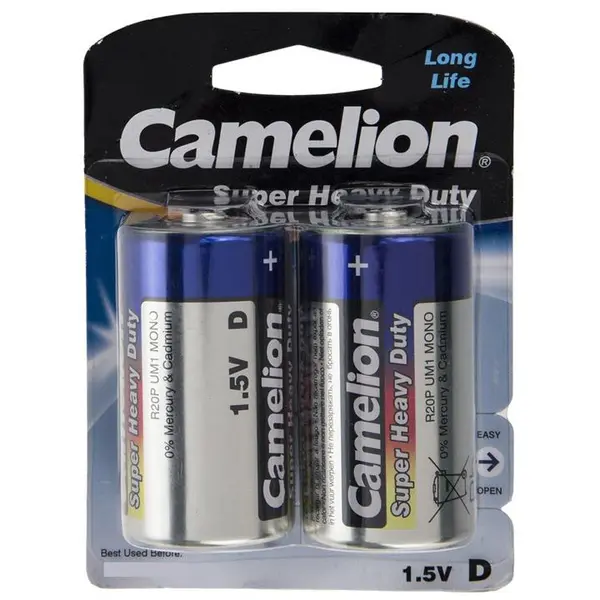 باتری بزرگ D کملیون مدل Super Heavy Duty بسته 2 عددی - 5