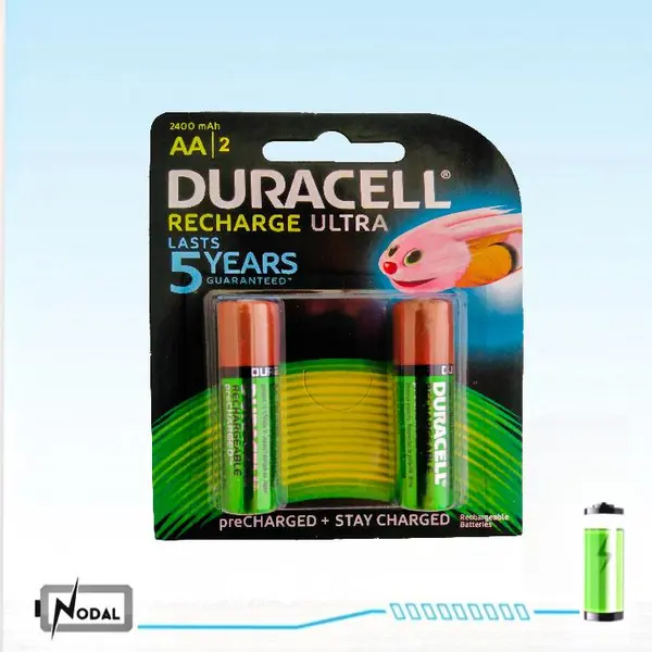 باتری قلمی قابل شارژ دوراسل DURACELL | ظرفیت 2400mAh - 2