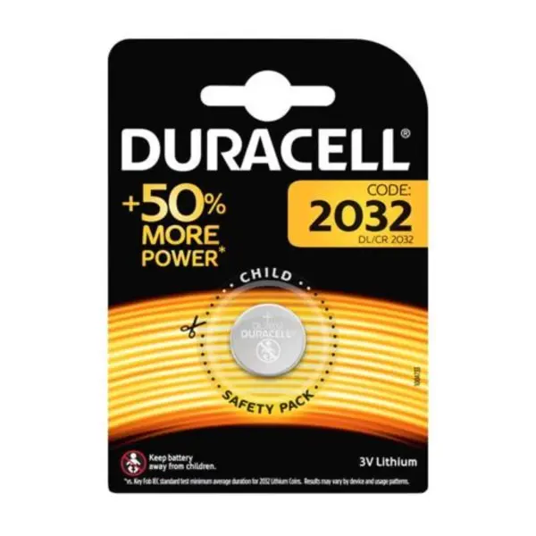 باتری سکه ای DURACELL مدل CR2032 تک پک - 2