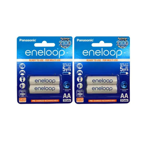 باتری قلمی قابل شارژ پاناسونیک مدل Eneloop بسته 4 عددی - 2
