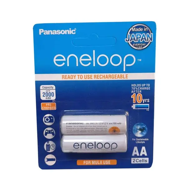 باتری قلمی پاناسونیک مدل Eneloop BK-3MCCE بسته دو عددی - 2