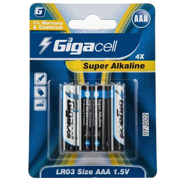 باتری قلمی Gigacell سوپر آلکالاین کارتی 4 عددی - 2