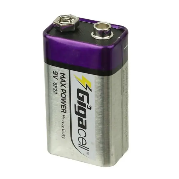 باتری کتابی گیگاسل Gigacell Max Power 6F22 9V - 2