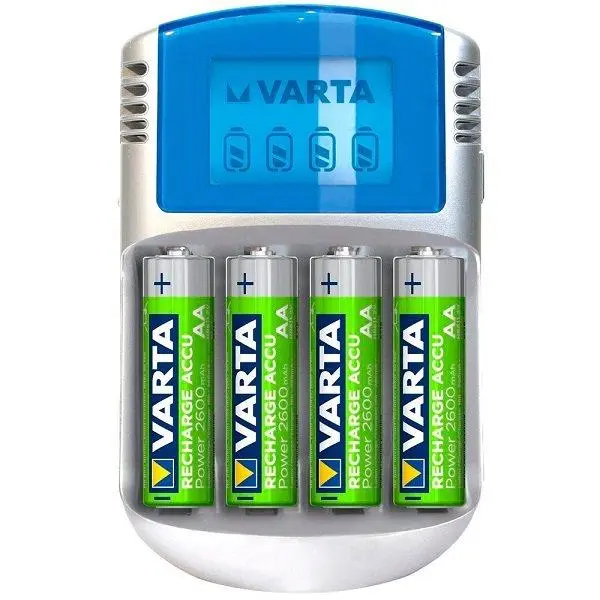 شارژر باتری وارتا مدل LCD Charger به همراه باتری قلمی بسته 4 عددی - 2