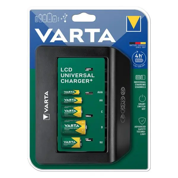 شارژر باتری وارتا مدل LCD UNIVERSAL CHARGER - 2