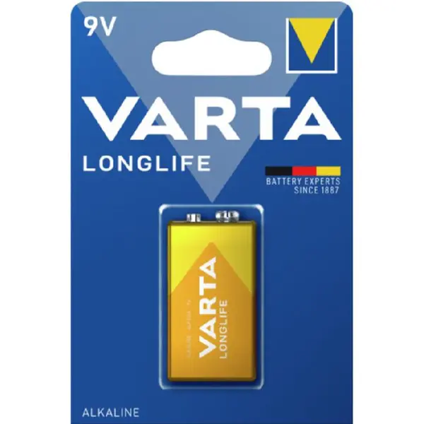 باتری کتابی وارتا مدل LongLife 9V - 2