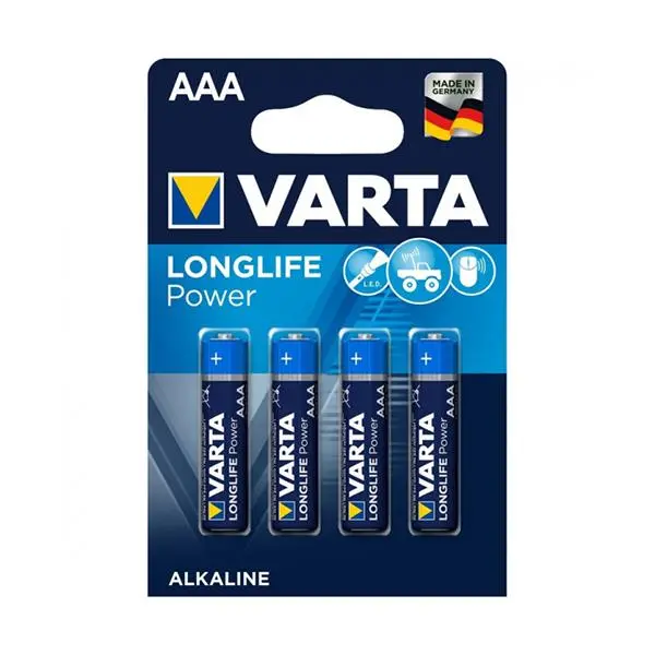 باتری نیم قلمی وارتا مدل Longlife Power بسته 4 عددی - 2