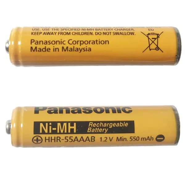 باتری نیم قلمی قابل شارژ پاناسونیک مدل Ni-MH/HHR-55AAAB بسته دو عددی - 2