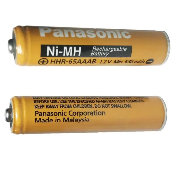 باتری نیم قلمی قابل شارژ پاناسونیک مدل Ni-MH/HHR-65AAAB بسته دو عددی - 2