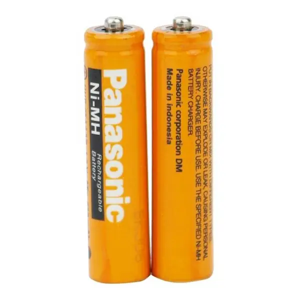 باتری دوتایی نیم قلمی شارژی Panasonic 1.2V AAA 630mAh High-Copy - 2