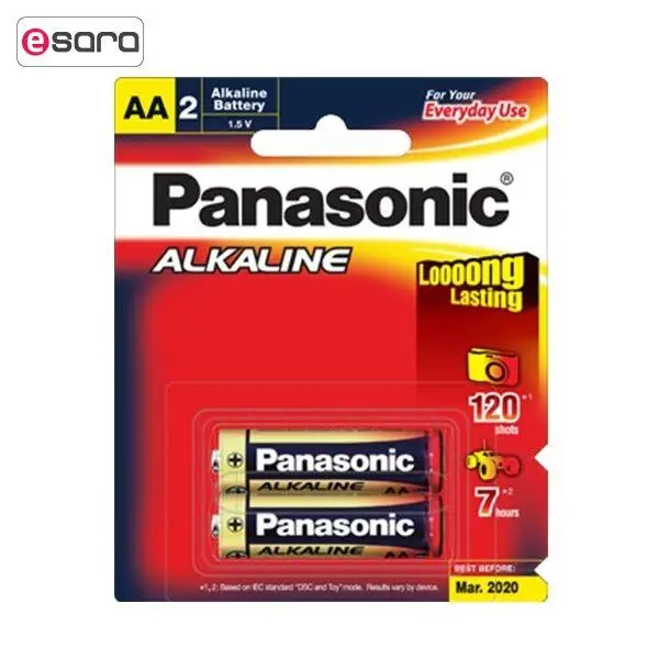 باتری قلمی آلکالاین Panasonic LR6T-2B - 2