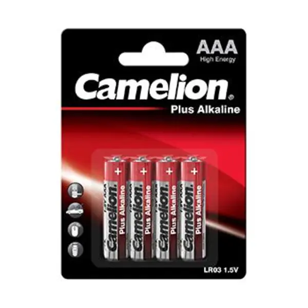 باتری نیم قلمی کملیون مدل Plus Alkaline بسته بندی 4 تایی - 6