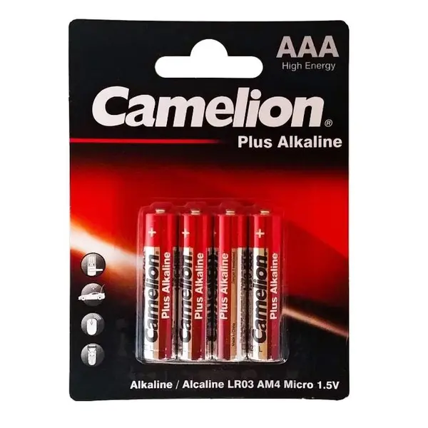 باتری نیم قلمی کملیون مدل Plus Alkaline بسته بندی 4 تایی - 2