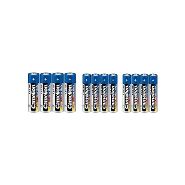 باتری قلمی و نیم قلمی کملیون مدل Plus Alkaline بسته 12 عددی - 3