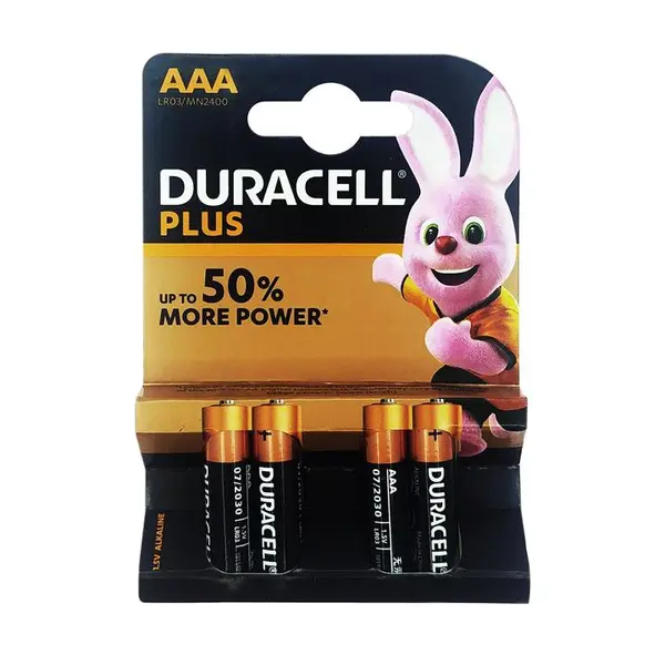 باتری نیم قلمی دوراسل مدل Plus-lr3 بسته 4 عددی - 2
