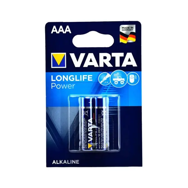 باتری نیم قلمی وارتا آبی مدل Power بسته 2 عددی - 2