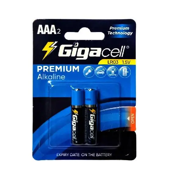 باتری نیم قلمی گیگاسل مدل Premium Alkaline بسته 2 عددی - 2