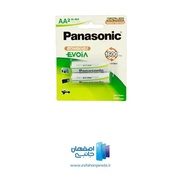 باتری قلمی قابل شارژ پاناسونیک مدل Rechargeable 2400mah بسته 2 عددی