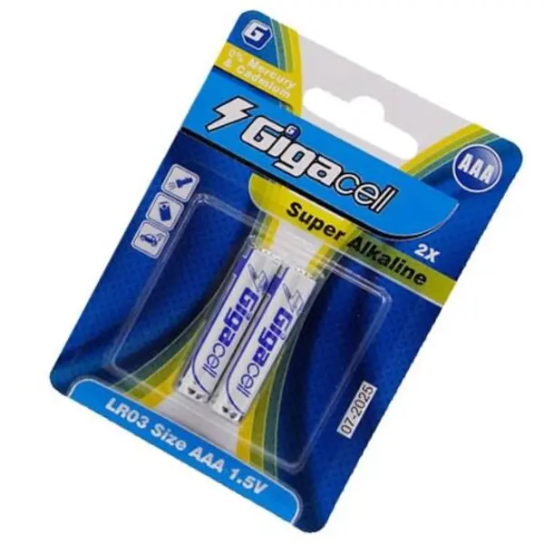 باتری نیم قلمی گیگاسل مدل Super Alkalineبسته 2 عددی - 2