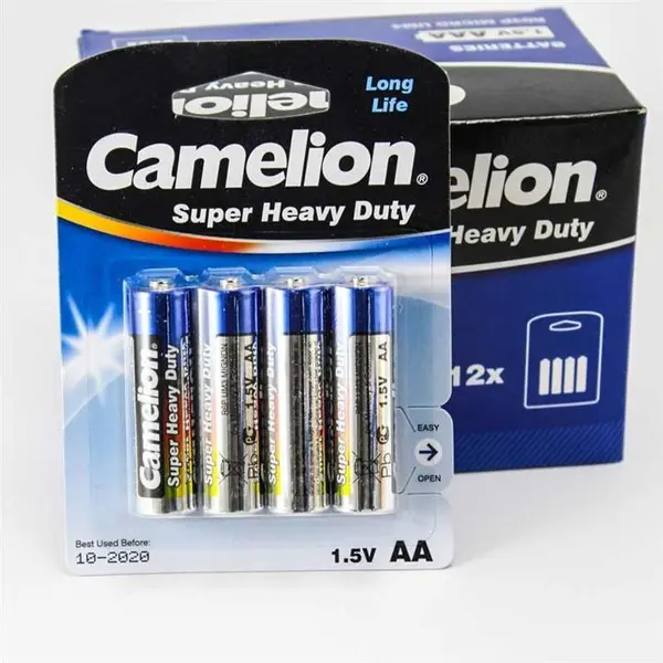 باتری قلمی و نیم قلمی کملیون مدل Super Heavy Duty بسته 4 عددی - 4