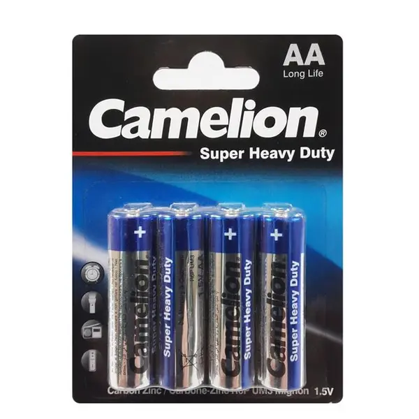 باتری قلمی کملیون معمولی Super Heavy Duty بسته 4 تایی کارتی عمده و خرده - 5